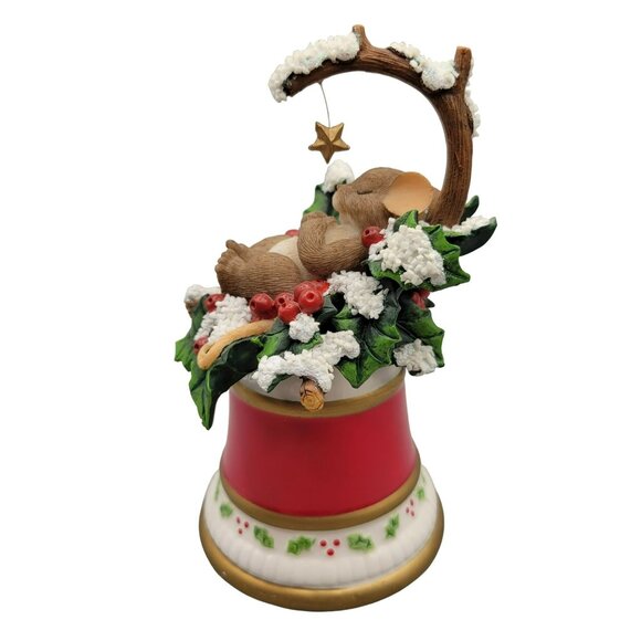 Charming Tails Ceramic Bell Wishing You The Holiday of Your Dreams Christmas - Picture 5 of 8